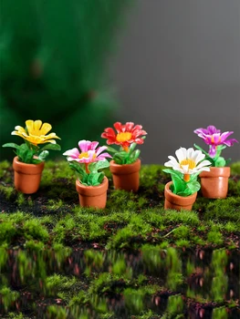 1 ADET Dollhouse Minyatür Simülasyon Saksı Bitkileri Çiçek Modeli Mobilya Ev Sanat Mikro Peyzaj Dekor Aksesuarları Oyuncaklar