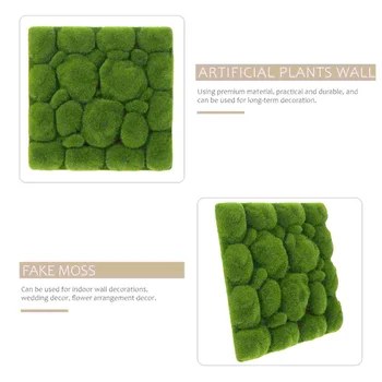 1 adet simülasyon Moss Köpükler Kurulu Yeşil bitkiler Duvar Dekorasyon Dıy Duvar Arka plan