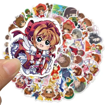 10/30/50/100 adet Kawaii Captor Sakura Anime Çıkartmalar Karikatür Çıkartmaları DIY Telefon Karalama Defteri Dizüstü Tablet Su Geçirmez Çocuklar Sticker Oyuncak