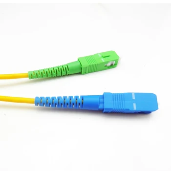 10 adet 1/2/3/5/10 Metre SC / UPC-SC / APC fiber optik Kablo yama kablosu Sx çekirdek G652D 3.0 mm Tek Modlu FTTH fiber optik bağlantı kablosu
