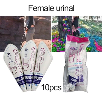 10 Adet / grup Kadın Ayakta Pisuar Kağıt Açık Tek Kullanımlık Kadın Tuvalet Aracı Seyahat Kamp Taşınabilir Yumuşak Kadın İşeme Cihazı