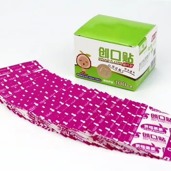 100 Paket Nokta yapışkan bandajlar Yuvarlak Şeffaf Steril Yapışmaz Ped Küçük Yara Bakımı için