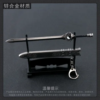 16cm Tai Chi Kılıç Antik Çin Ünlü Yakın Dövüş Soğuk Silah Modeli 1/6 Tam Metal Çoğaltma Minyatür Dekorasyon El Sanatları Toplamak Erkek