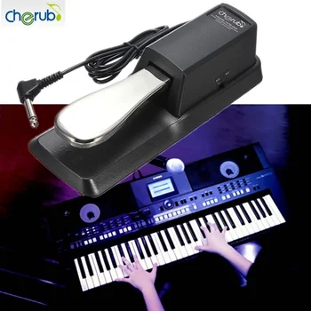 2021 Yeni Melek WTB-005 Siyah Elektrikli Taşınabilir Damper Sürekli Metal Pedal İçin HMY Piyano Casio Klavye Sürekli Ped