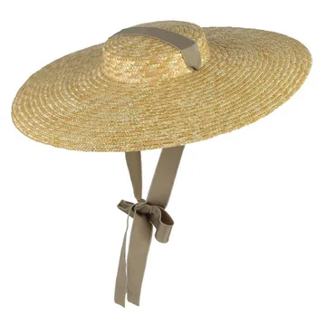 2022 Bayan yazlık şapkalar Yeni Büyük Ağız HASIR ŞAPKA yazlık şapkalar Kadınlar İçin Plaj Kap Düz Üst güneş şapkası Hasır YAZ ŞAPKA Kadınlar İçin