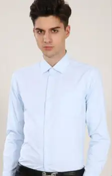 2023HOT Profesyonel gömlek erkek iş beyaz gömlek uzun kollu düz gömlek erkek gömleği rahat gömlek DY-245