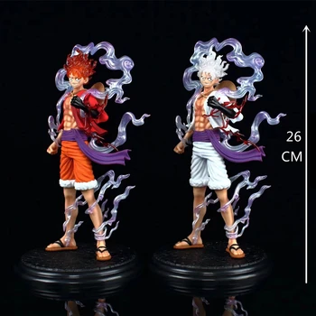 26CM Tek Parça Aksiyon Figürü Güneş Tanrısı Nika Formu Beşinci Vites Luffy Anime Modeli Süslemeleri PVC Oyuncak Hediye çocuk Süs Bebek