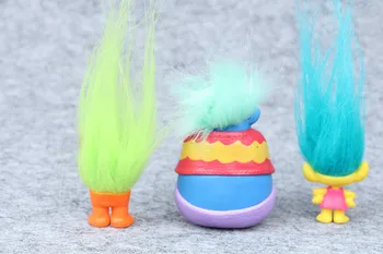 3-7 cm 6 adet / takım Trolls PVC Modeli aksiyon figürü oyuncakları Şube Yaratık Skitter Rakamlar Trolls Uzun Saç Oyuncaklar Çocuklar İçin Noel Hediyeleri