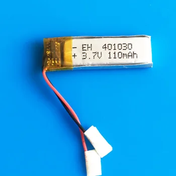 3.7 V 110mah 401030 lityum li-polimer iyon şarj edilebilir pil için MP3 MP4 GPS bluetooth kulaklık video kalem kamera 4x10x30mm