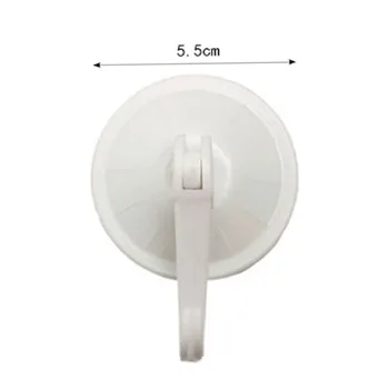 4 Adet 5.5 cm Yuvarlak Güçlü Vakum Plastik Tutucu Vantuz Dikişsiz Kanca Asılı Çıkarılabilir Banyo
