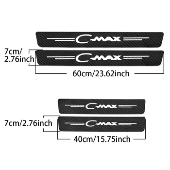 4 Adet Ford CMAX C MAX Araba Kapı Eşiği Eşik Sticker 2004 2005 2006 2007 2008 2009 2010 2011 2012 2013 - 2021 Araba Aksesuarları