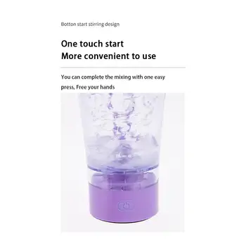 450ml Otomatik Kendini Karıştıran Protein çalkalama şişesi Elektrikli Taşınabilir Hareket Karıştırma Su Şişesi sporcu shakerı Bardak