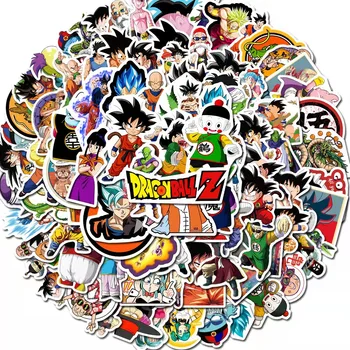 50/100 Yaprak japon animesi dragon topu Graffiti Çıkartmalar PVC Su Geçirmez Çıkartmalar Bagaj Dizüstü Çıkartmalar çocuk Oyuncakları