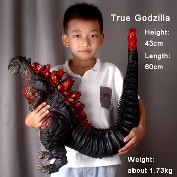 55cm süper büyük canavar Kral Godzilla ortak hareketli bebek şiddetli dinozor Godzilla aksiyon bebek çocuk oyuncak