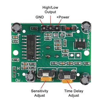 6 adet HC-SR501 PIR Hareket kızıl ötesi sensörü Modülü Kızılötesi Dedektör Modülü ile 40pin Dupont Teller Kiti
