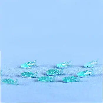 6pcs/lot Mini Sevimli Bebek Spot Balık Minyatür Peri Eylem Heykelcik Oyuncak köpek Balığı