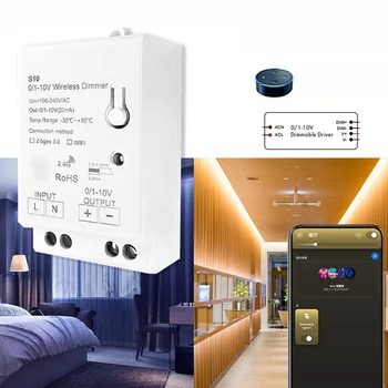 AC100-240V Zigbee 0/1 - 10V LED ışık karartıcı kontrol cihazı Akıllı Yaşam Tuya Kontrol App 0-10V LED Kısılabilir Güç Sürücüsü