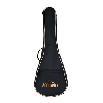 Acouway 28 inç Gitar Ukulele guitarlele Çantası durumda 10mm Pamuk Dolgu / Tuval Hawaii Küçük Gitar Çantası Ukulele Çantası