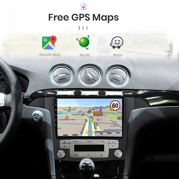 Android 10.0 4 + 64G Carplay Araba Radyo Multimedya Oynatıcı GPS Navigasyon 2DİN Ford S-MAX için S MAX 1 2006 -