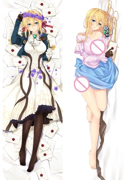 Anime Menekşe Evergarden Dakimakura Kapak Sevimli Sarılma vücut yastığı kılıfı Otaku Moegirl Yatak Yastık Odası Dekorasyon Yastık