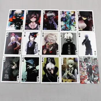Anime Tokyo Ghoul Poker Kartları Ken Kaneki Güverte Oyuncak Cosplay Kurulu Oyun Kartları Kutusu hediye