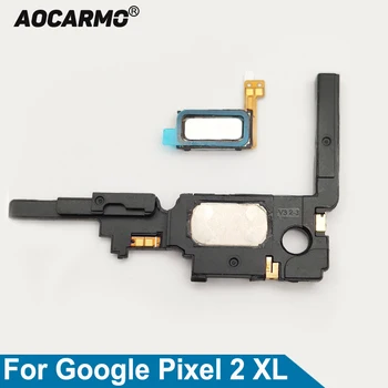 Aocarmo Üst Kulak Hoparlör Kulaklık Ve Alt hoparlör Buzzer Ringer Flex Kablo Google Pixel 2 XL İçin Yedek parça