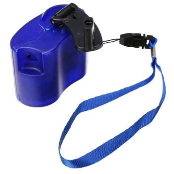 Açık acil durum araçları USB El Krank Şarj Cihazı Taşınabilir SOS Telefon Şarj Cihazı Kamp Sırt Çantası hayatta kalma aracı Mavi