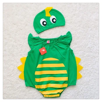 Bebek Erkek Yeşil Dinozor Kostüm Cosplay Tulum Tulum Bebek Yürüyor Kısa Yaz Cadılar Bayramı Doğum Günü fantezi parti elbisesi
