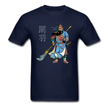 Benzersiz Tasarım Pekin Opera Çin Kahraman Savaşçı Guan Yu Baskı T-Shirt. Yaz Pamuk O-Boyun kısa kollu erkek tişört Yeni S-3XL
