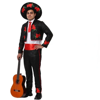 Cadılar bayramı Kostüm Meksika Kostüm Yetişkin Geleneksel Senorita Kostüm Erkekler Matador Cosplay Çocuklar Meksika süslü elbise Cosplay