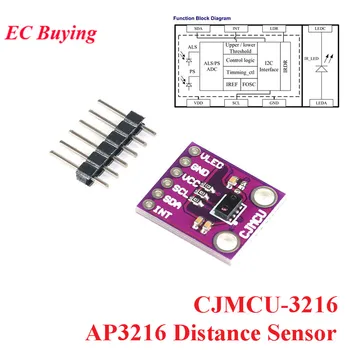 CJMCU-3216 AP3216 Mesafe Sensörü modül lamba Algılama Işığa Duyarlı Sensör Arduino İçin IC2 Kızılötesi LED DIY Ki