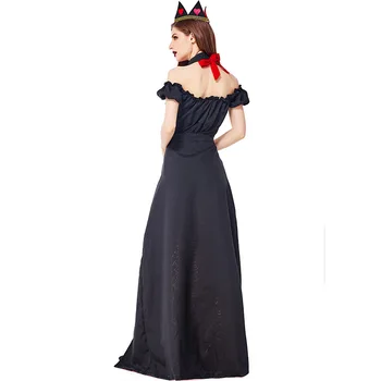 COLDKER Cadılar Bayramı Kostüm Kadınlar İçin Alice Queen Of Hearts Cosplay Fantezi Seksi Elbise Çorap İle Bayanlar İçin