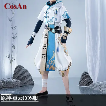 CosAn Sıcak Oyun Genshin Darbe Chongyun Cosplay Kostüm Yakışıklı Savaş Üniformaları Unisex Aktivite Parti Rol Oynamak Giyim S-XL
