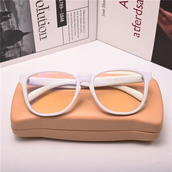 Cubojue Miyopi Gözlük Kadın Erkek Beyaz Pembe - 50-75-125-500 Optik Reçete Gözlük Gözlük Çerçeve Kadın
