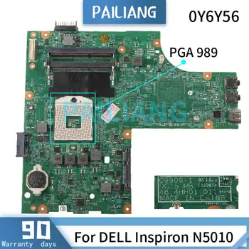 DELL Inspiron için N5010 Anakart 0Y6Y56 09909-1 PGA 989 HM55 DDR3 Laptop anakart test TAMAM