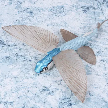 Deniz Yaşamı Simülasyon Akvaryum Statik Hayvan Uçan Balık Modeli Vahşi Deniz Hayvan Oyuncak Sualtı Yaratık Dekorasyon El yapımı