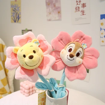 Disney Winnie The Pooh peluş oyuncaklar Çiçek Hakiki Lotso ÇİP Donald Ördek Peluş Karikatür Sevimli Ayı Dolması Bebek Hediye Çocuklar için