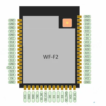 DT-W5G1 5G Wifi Modülü Kablosuz Şeffaf İletim 2.4 g / 5g Çift Frekans Modülü Harici Anten 802.11 a / b / g / n