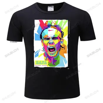 Erkek t-shirt marka giyim İspanyol oyuncu Rafael Nadal Rafa SANAT Yeni Sıcak erkek T Shirt Pamuk Geek Kısa Kollu Üst Tee gömlek