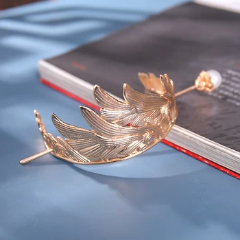 Eski Çin Savaşçı Cosplay Saç Taç Kungfu Headdress Altın Gümüş Şapkalar Hanfu Prens Halloween Karnaval Giydirme İyilik