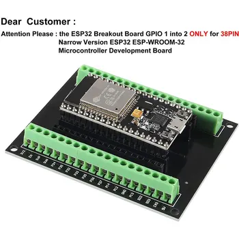 ESP32 kesme panosu GPIO 1 2 ile Uyumlu 38 Pins ESP32S ESP32 Geliştirme Kurulu 2.4 GHz Çift Çekirdekli Arduino için