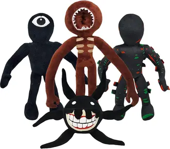 Gökkuşağı Arkadaşlar peluş oyuncak Karikatür Oyunu Kawaii Karakter Bebek Siyah Canavar Yumuşak Doldurulmuş Hayvan cadılar bayramı noel hediyesi Çocuklar için