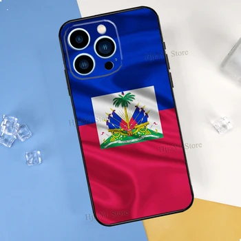 Haiti Haiti Bayrağı Telefon Kılıfı için iPhone 14 13 12 11 Pro Max Mini XS X XR 6 7 8 Artı SE 2020 Yumuşak Kapak Kılıf