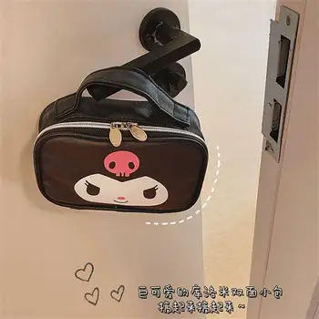 Hello Kittys Kozmetik Çantası Anime Sanrio Kuromi Benim Melody Karikatür Sevimli Öğrenci Kırtasiye Tuvalet saklama çantası Oyuncak Kız