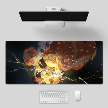 Iblis avcısı Zenitsu Agatsuma Laptop Klavye sümen Ofis Bilgisayar Mouse Pad dizüstü bilgisayar faresi Pad Oyun Fare Mat