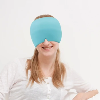 Jel Buz Baş Ağrısı migren giderici Şapka Soğuk Terapi migren giderici Kap Rahat ve Gerilebilir Buz Paketi Göz Maskesi Kabarık Gözler için