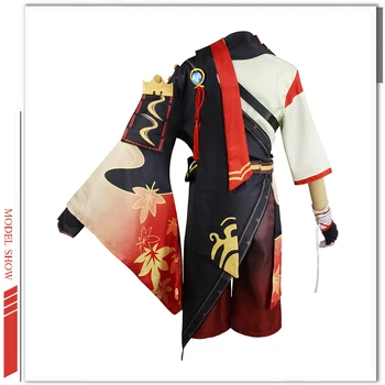 Kaedehara Kazuha Cosplay Oyunu Genshin Darbe Cosplay Kostüm Samurai Üniforma Peruk Suit Cadılar Bayramı Karnaval Giyim Kostümleri