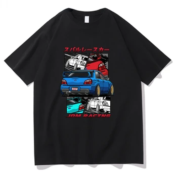 Komik Klasik İlk D T Gömlek Erkekler harajuku tişört Unisex Hip Hop GTR Vaporwave JDM Araba baskı t-shirt Rahat Günlük Tee harajuku