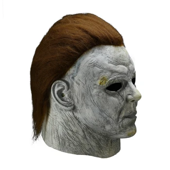 Korku Michael Myers LED Cadılar Bayramı Maskesi Cosplay Korkunç Katil Tam Yüz Lateks Kask Parti Kostüm Sahne Yeni 2020