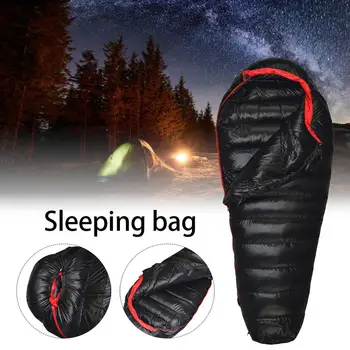 Kış Uyku Tulumu Ultra hafif Sırt Çantası Aşağı Uyku Sıcak Çanta Yürüyüş Kamp Dağ Tırmanışı Askeri Eğitim Öğle Yemeği Molası